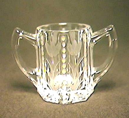 Duncan & Miller GABLE Wheel Cut TOOTHPICK HOLDER