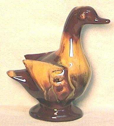 Goose Figurine with Frankoma Like Glaze