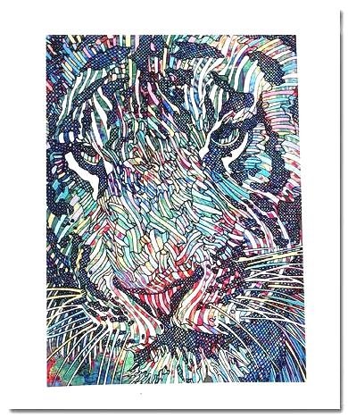 LIMITED EDITION Giclee TIGRIS II by GUILLAUME AZOULAY