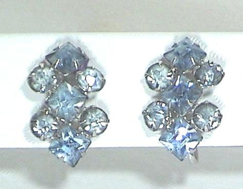 Blue Colored Stone Earrings