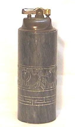 Vintage Engraved Marble Table Lighter