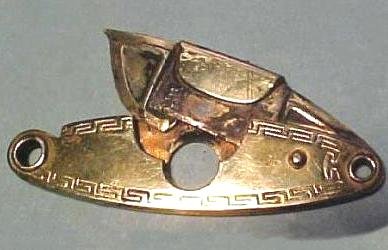 Vintage Ornate Brass Cigar Cutter Watch Fob