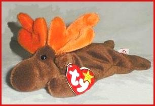 TY CHOCOLATE The MOOSE Beanie RETIRED Ship $3.25
