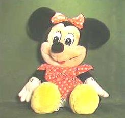 Minnie Mouse Plush Toy WDP Pre-1976 Disney