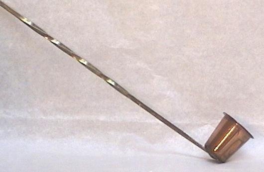 COPPER & BRASS Twisted Stem CANDLE SNUFFER
