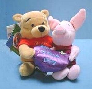 FRIENDSHIP POOH & PIGLET Ltd Ed DISNEY Bean Bags