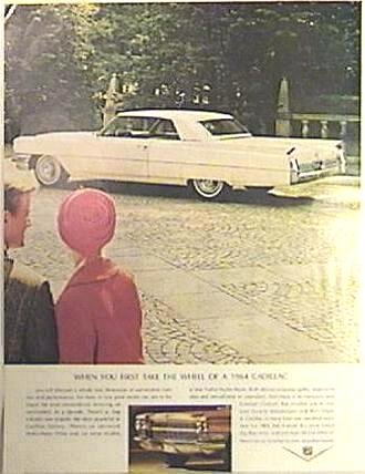 COLOR Full Page CADILLAC Magazine Ad 1963