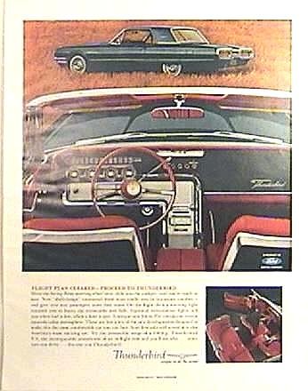 COLOR Ford THUNDERBIRD Magazine Ad 1963
