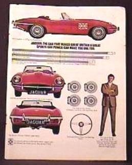 JAGUAR AUTOMOBILE Magazine AD 1970
