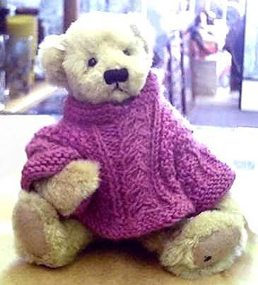 Ganz Artist Teddy Bear Daphne with Knit Sweater