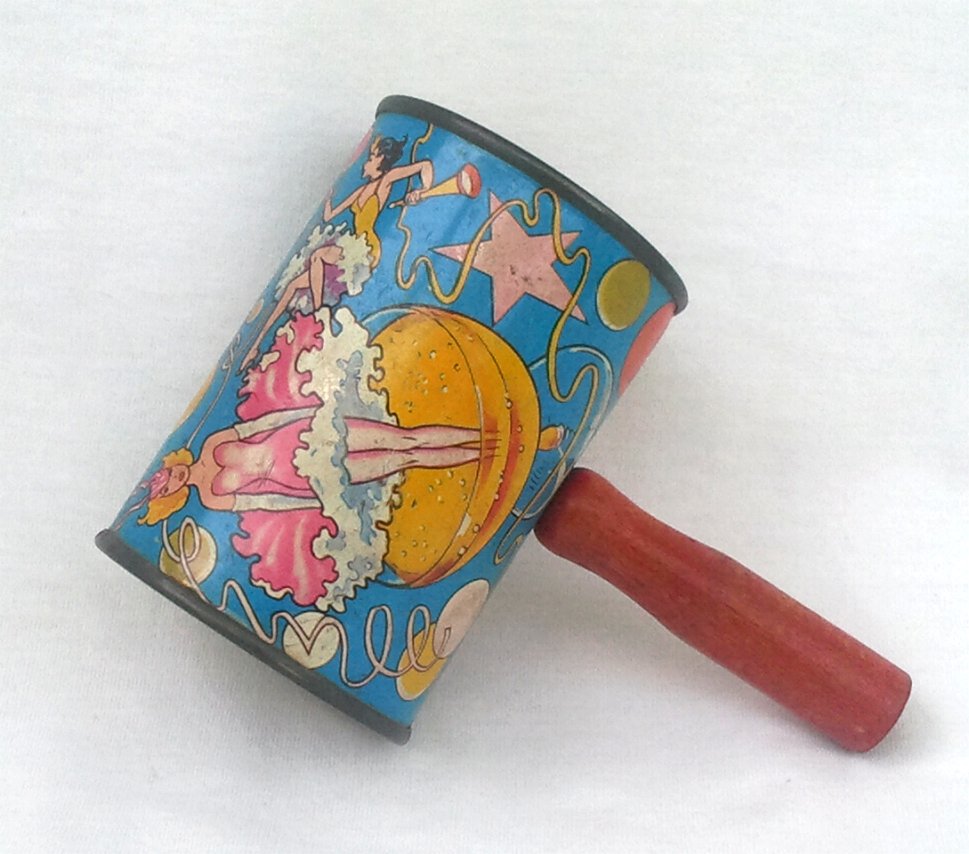 Tin Litho New Year Noisemaker Vintage