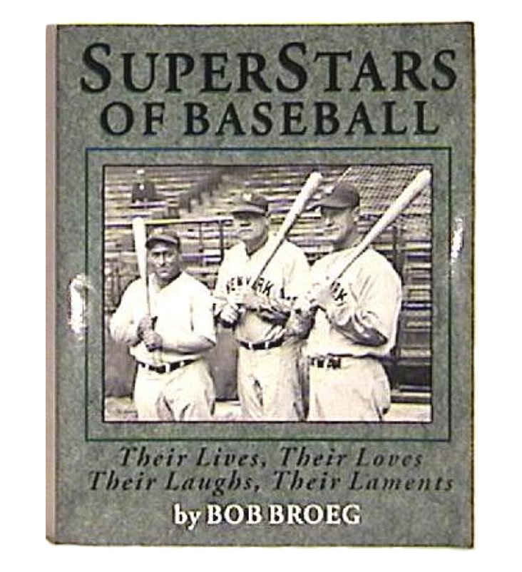 Superstars of Baseball by Bob Broeg - Ford, Aaron, Robinson, Mantle, more
