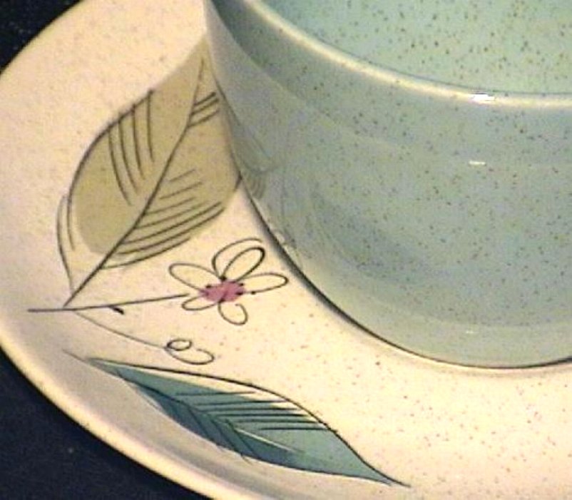 Paden City 'Biscayne' Retro Cup & Saucer (s) Circa 1956