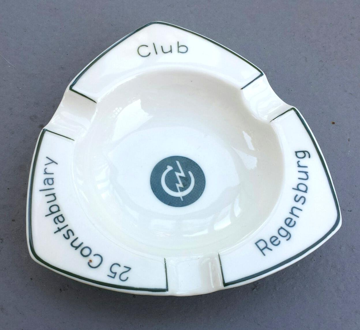 Military Club Souvenir Ashtray, 25th Constabulary, Regensburg, Germany