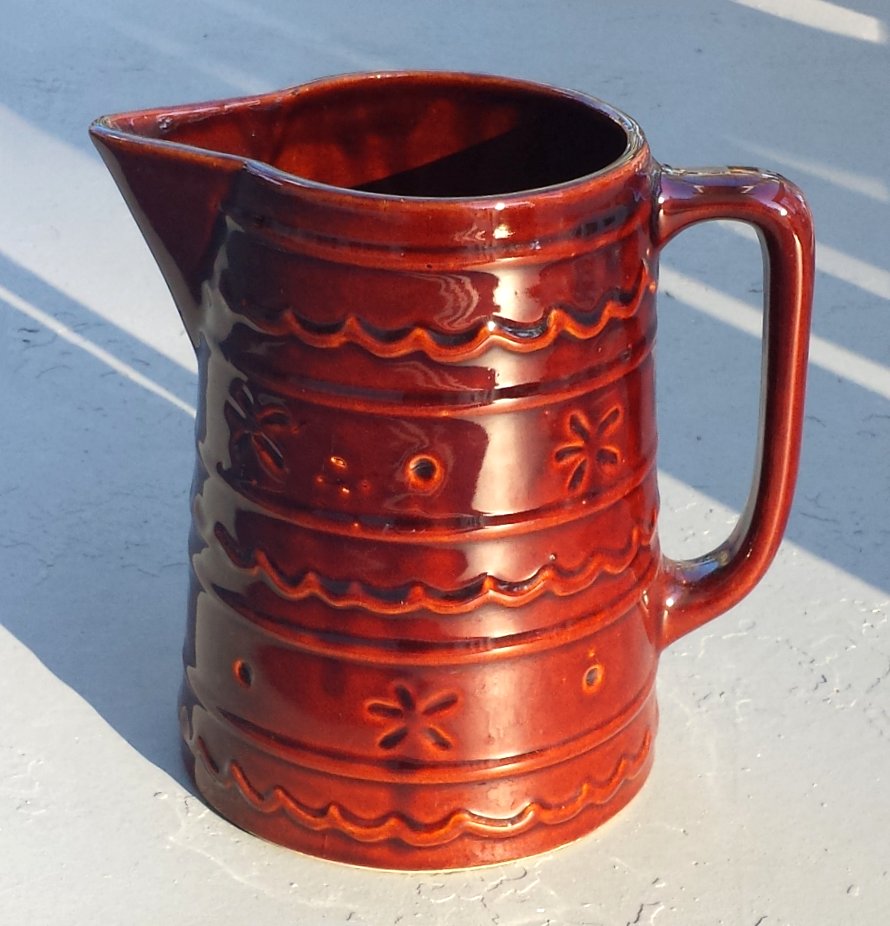 Marcrest Daisy and Dot Water Jug Dark Brown