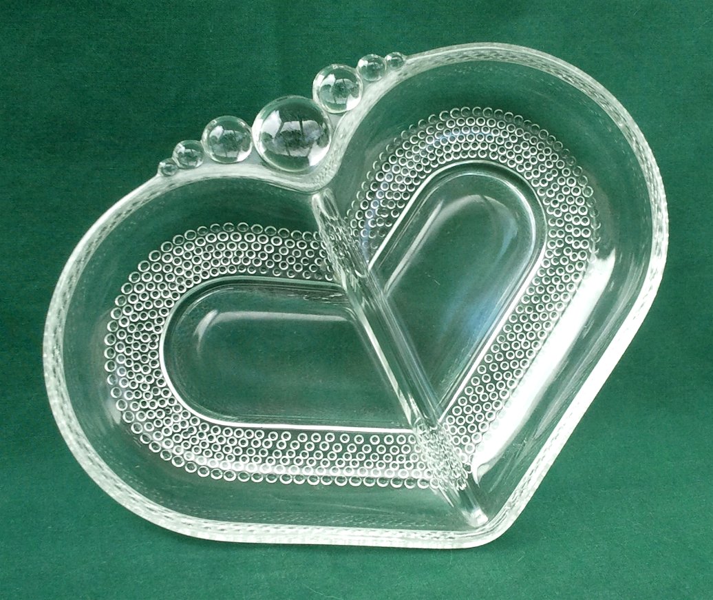 Duncan & Miller Teardrop Divided Relish Dish