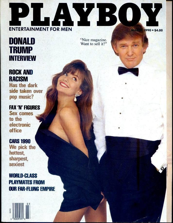 Playboy Magazine Donald Trump Cover 1990 10 Page Interview