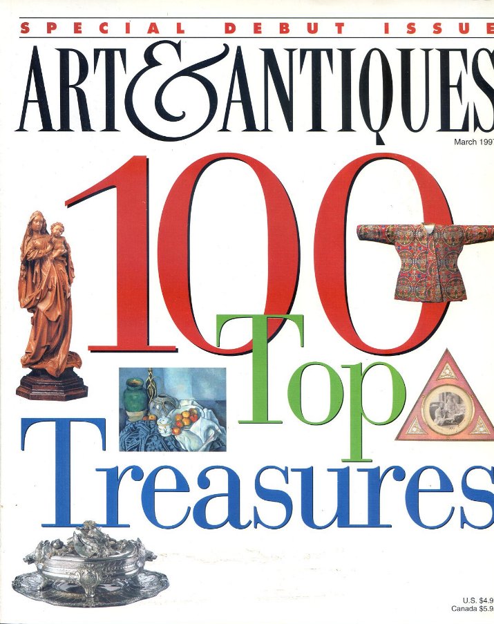 Art & Antiques Magazine March 1996 - 100 Top Treasures