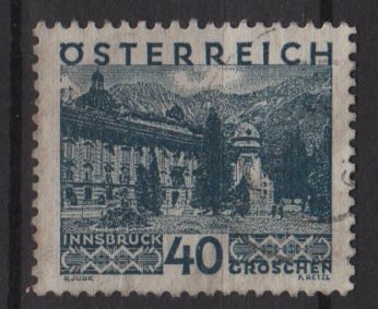 Austria 1929/30 - Scott 335 used - 40g, Innsbruck (8-411)