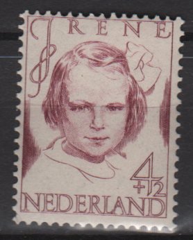 Netherlands semi-postal 1946 - Scott B166 MH - 4c + 2c, Princess Irene (10-13)