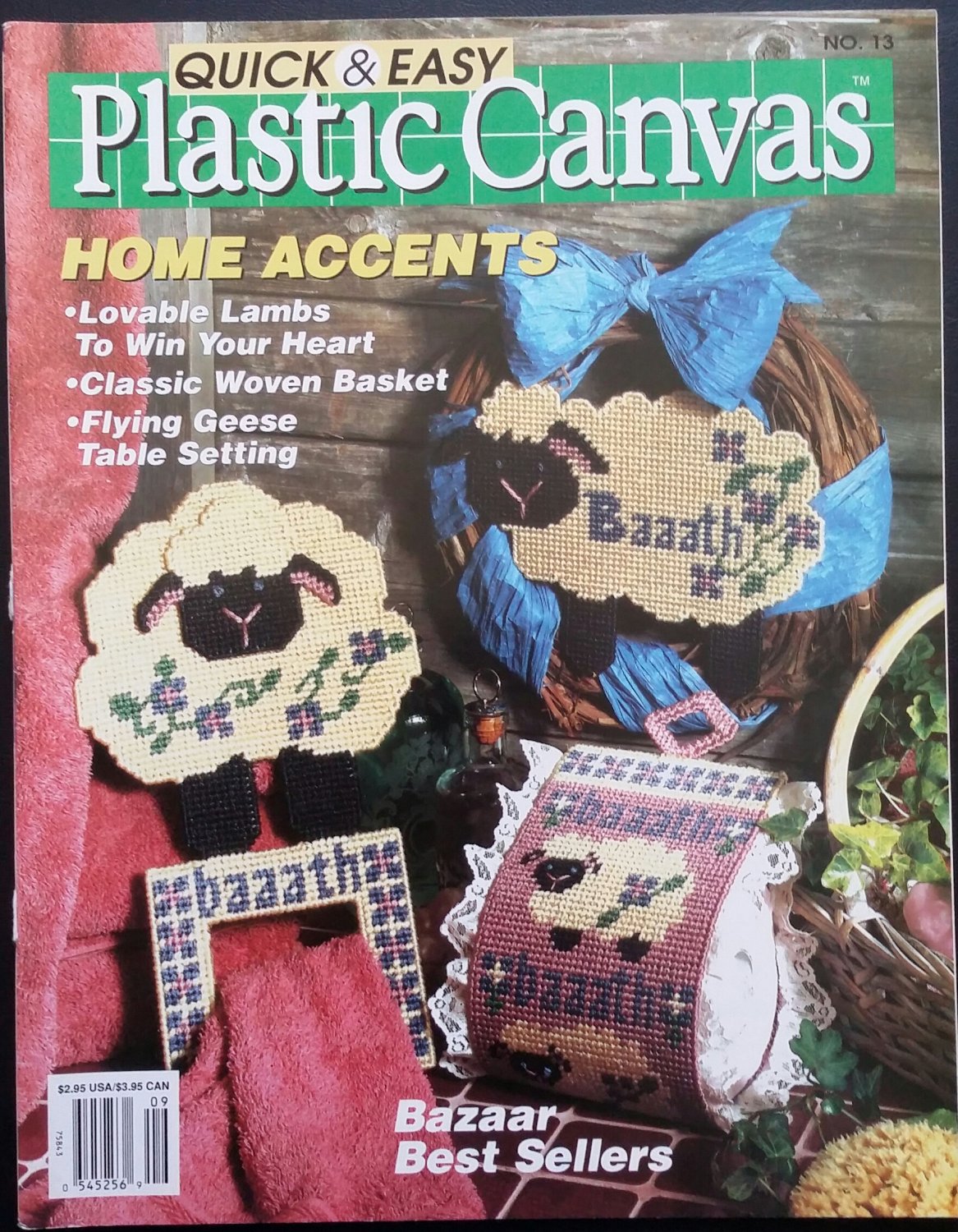 Quick & Easy Plastic Canvas No. 13 Magazine (Aug / Sept 1991)
