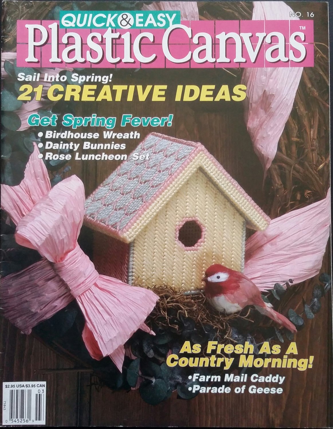 Quick & Easy Plastic Canvas No. 16 Magazine (Feb / Mar 1992)