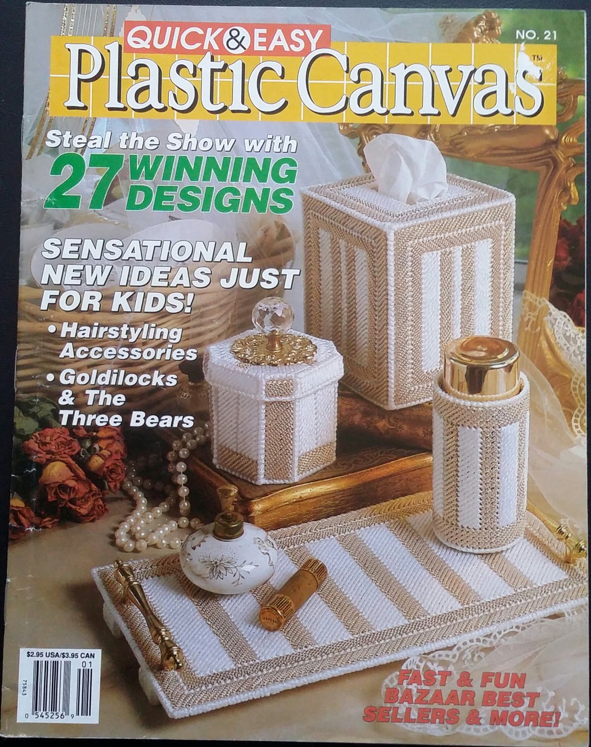 Quick & Easy Plastic Canvas No. 21 Magazine (Dec / Jan 1993)