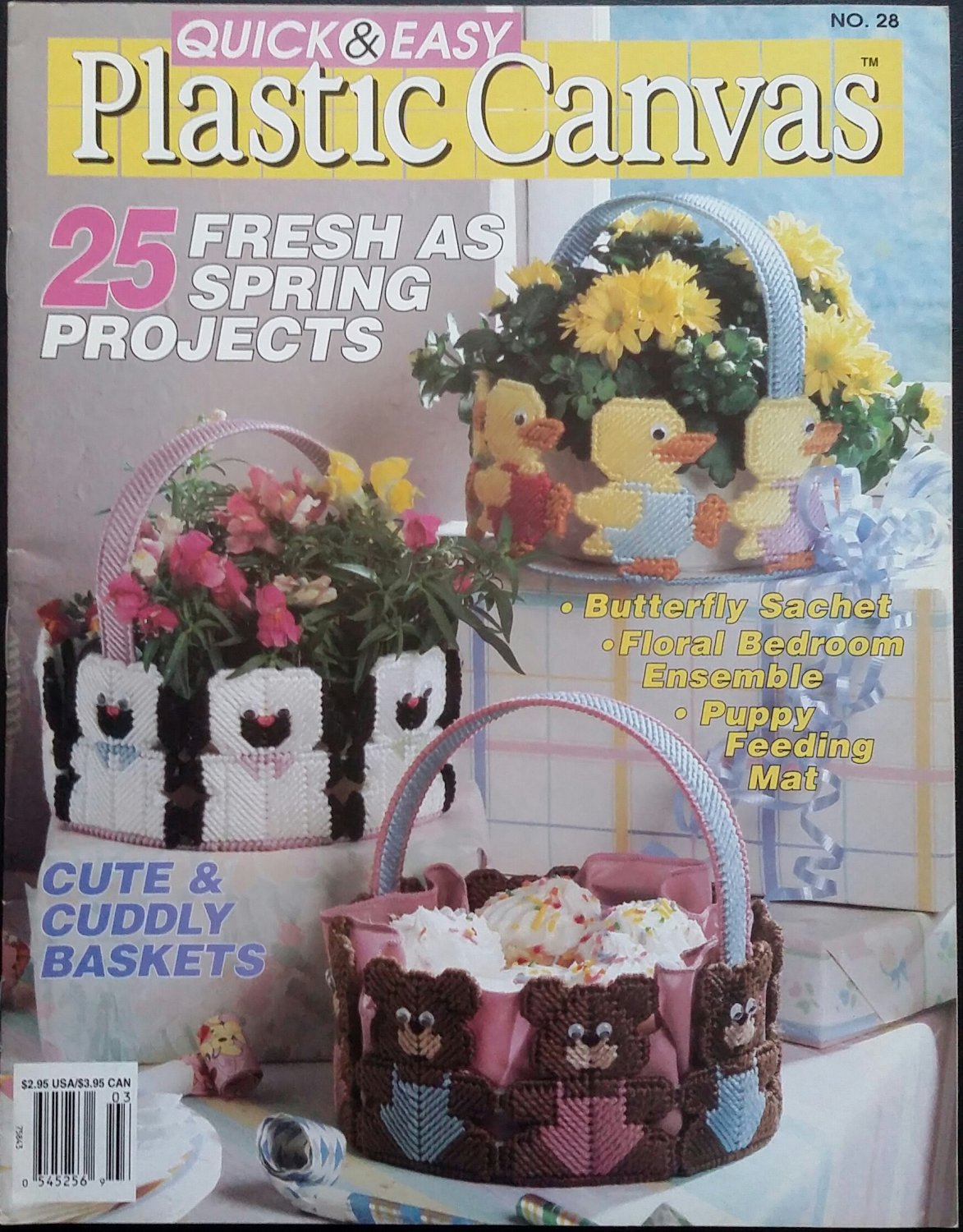 Quick & Easy Plastic Canvas No. 28 Magazine (Feb / Mar 1994)