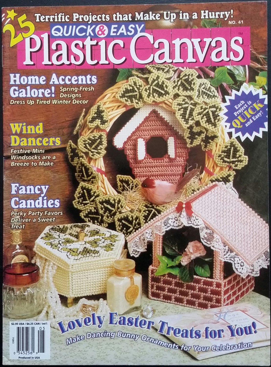 Quick & Easy Plastic Canvas No. 41 Magazine (Apr / May 1996)