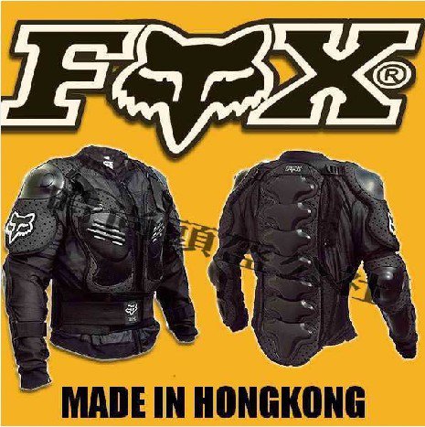 FOX Black Gilet Jackets Protector Body Armor Motorcycle Gear Racing Armour With Tags M L XL XXL XXXL