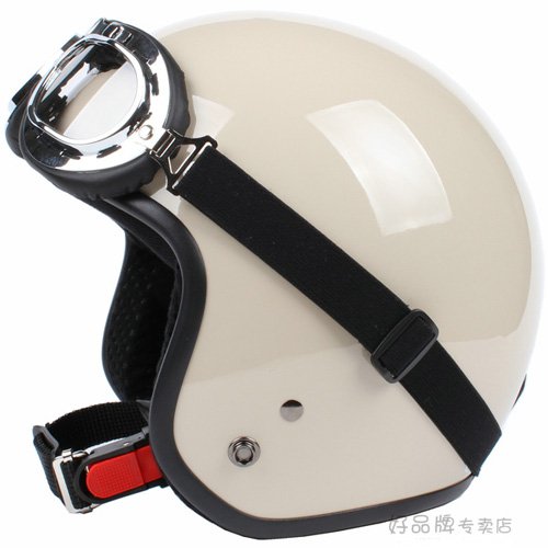 H.04 Taiwan " SYC " ABS Motorbicycle Open Face Casco Motorcycle Full Khaki Helmet & UV Goggles