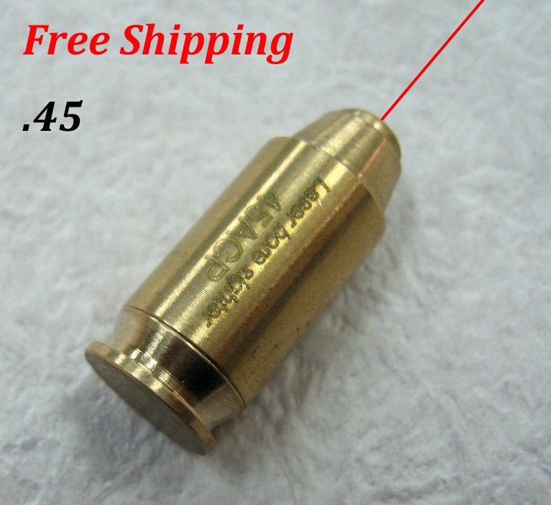 CAL:.45 Cartridge Bore Sighter Red Dot Laser Boresighter Sight Hunting Copper #04