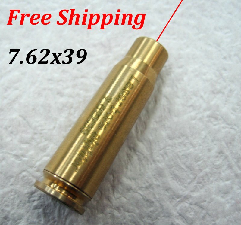 CAL:7.62X39MM Cartridge Bore Sighter Red Dot Laser Boresighter Sight Hunting Copper#07