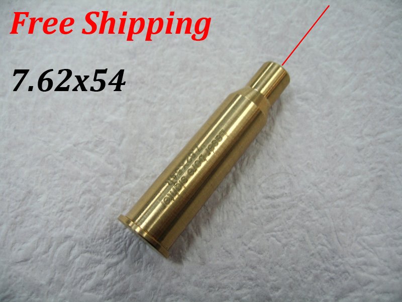 CAL:7.62X54R Cartridge Bore Sighter Red Dot Laser Boresighter Sight Hunting Copper #09