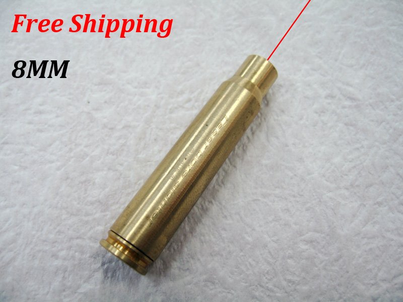CAL:8MM Cartridge Bore Sighter Red Dot Laser Boresighter Sight Hunting Copper #13