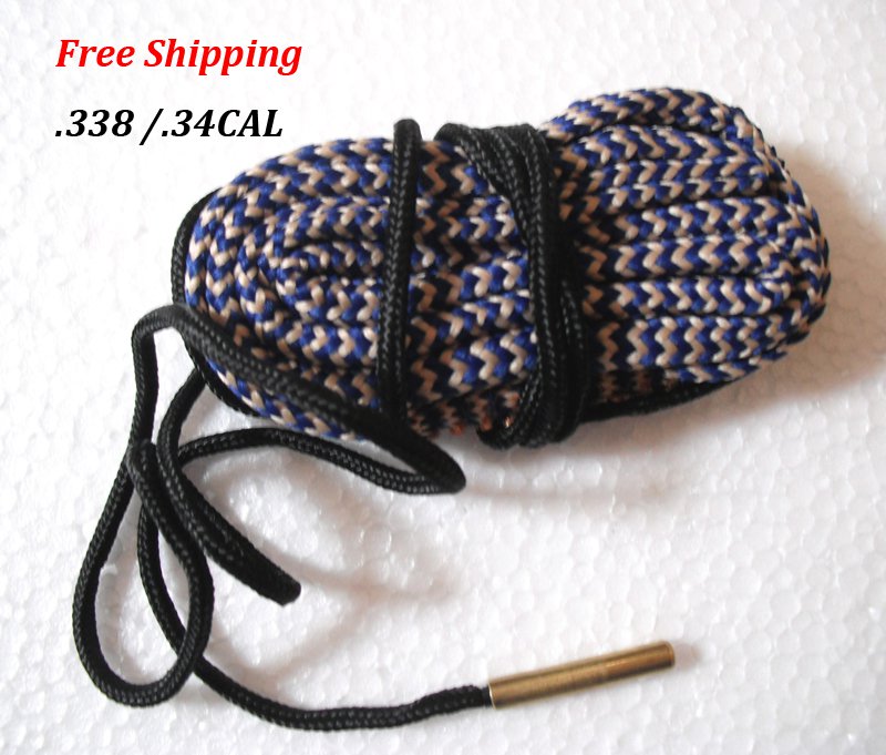 .338 / .34 CAL Bore Snake Gun Cleaning Brass Caliber Cleaner Hunting Rifle/Pistol #07
