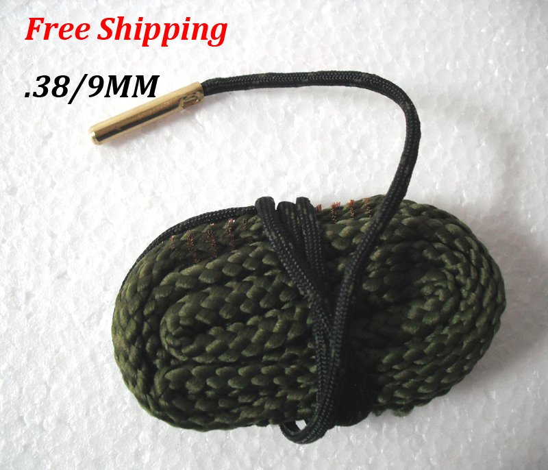 .38 / 9MM Caliber Bore Snake Gun Cleaner Pistol Shotgun Cleaner Hunting Rifle #09
