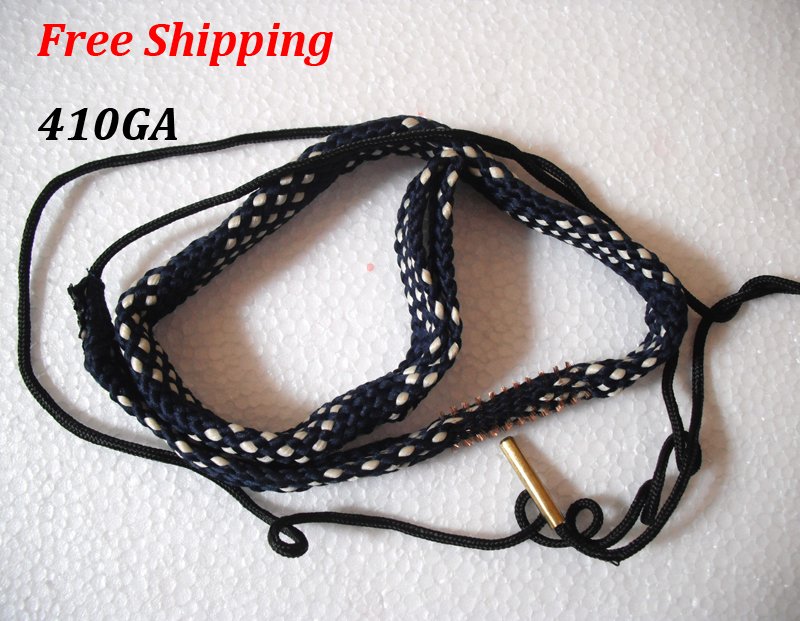410GA Bore Snake Gun Cleaning 410 Gauge Brass Cleaner Hunting Rifle Pistol #11