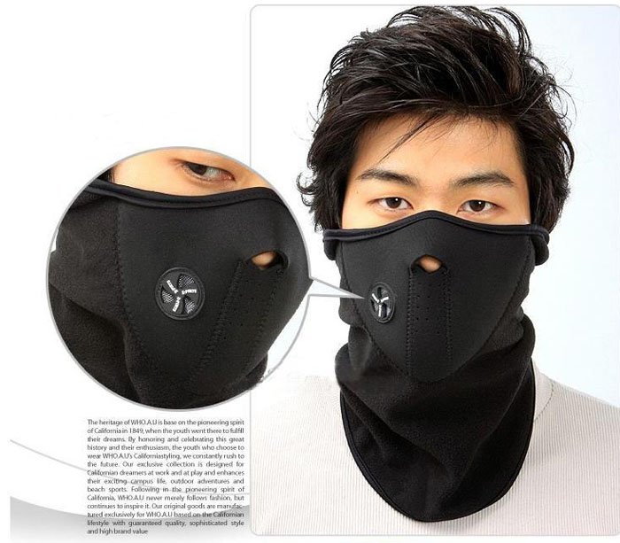 New Neoprene Ski Snow Black Snowboard Moto Face Mask Neck Warm Sport Warmer Scarf