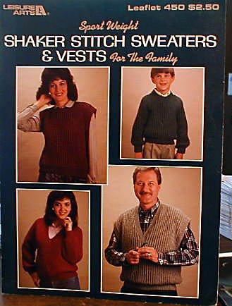 Shaker Stitch Sweaters & Vests For the Family - Knit