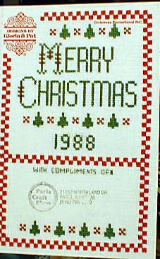 Merry Christmas - 1988 - Cross Stitch Patterns
