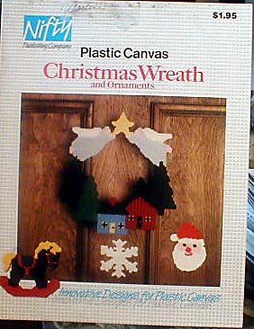 Plastic Canvas Christmas Wreath and Ornaments