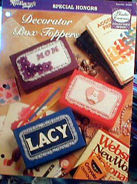 Decorator Box Toppers - NEW Plastic Canvas Pattern
