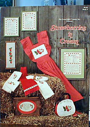 Strawberries 'n Cream - Cross Stitch