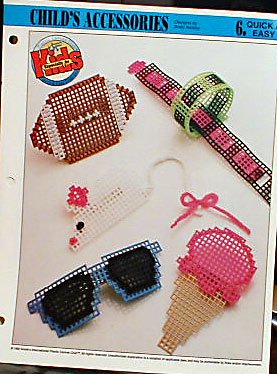 Child's Accessories - Plastic Canvas Pattern