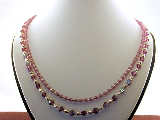 Two Strand Amethyst Necklace