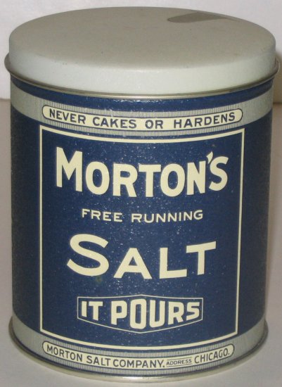 "Morton's Salt" Tin