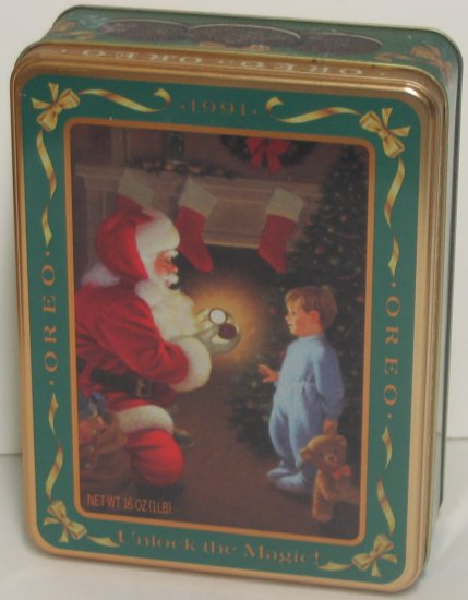 "Tinsel and Time", 1993 Oreo Cookies Tin