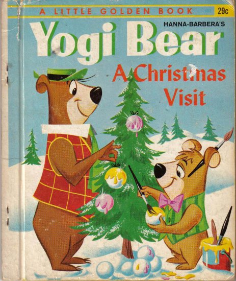 Yogi Bear, A Christmas Visit" "A Little Golden Book"