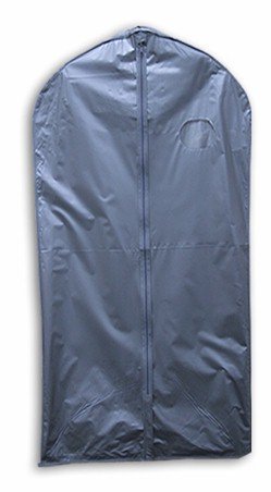 NEW GRAY VINYL SUIT & DRESS GARMENT BAG 24" W x 54" L